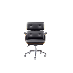 Armadillo 2 Executive Armchair in Black Leather | Altek Italia Design