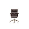 Executive Leather Chair Armadillo With Bronze Base | Shop Altek