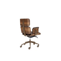 Executive Leather Chair Armadillo With Bronze Base | Shop Altek