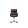 Armadillo 5: Visitor Armchair in Brown Leather | Altek Italia Design