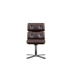 Armadillo 6 Visitor Chair in Brown Leather | Altek Italia Design