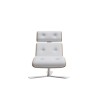 Armadillo 7 Chaise Longue in White Leather | Altek Italia Design