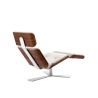 Armadillo 7 Chaise Longue in White Leather | Altek Italia Design