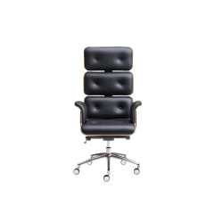 Poltrona Direzionale Armadillo 1 in Pelle Nera | Altek Italia Design