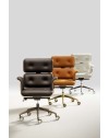 Executive Leather Chair Armadillo With Bronze Base | Shop Altek