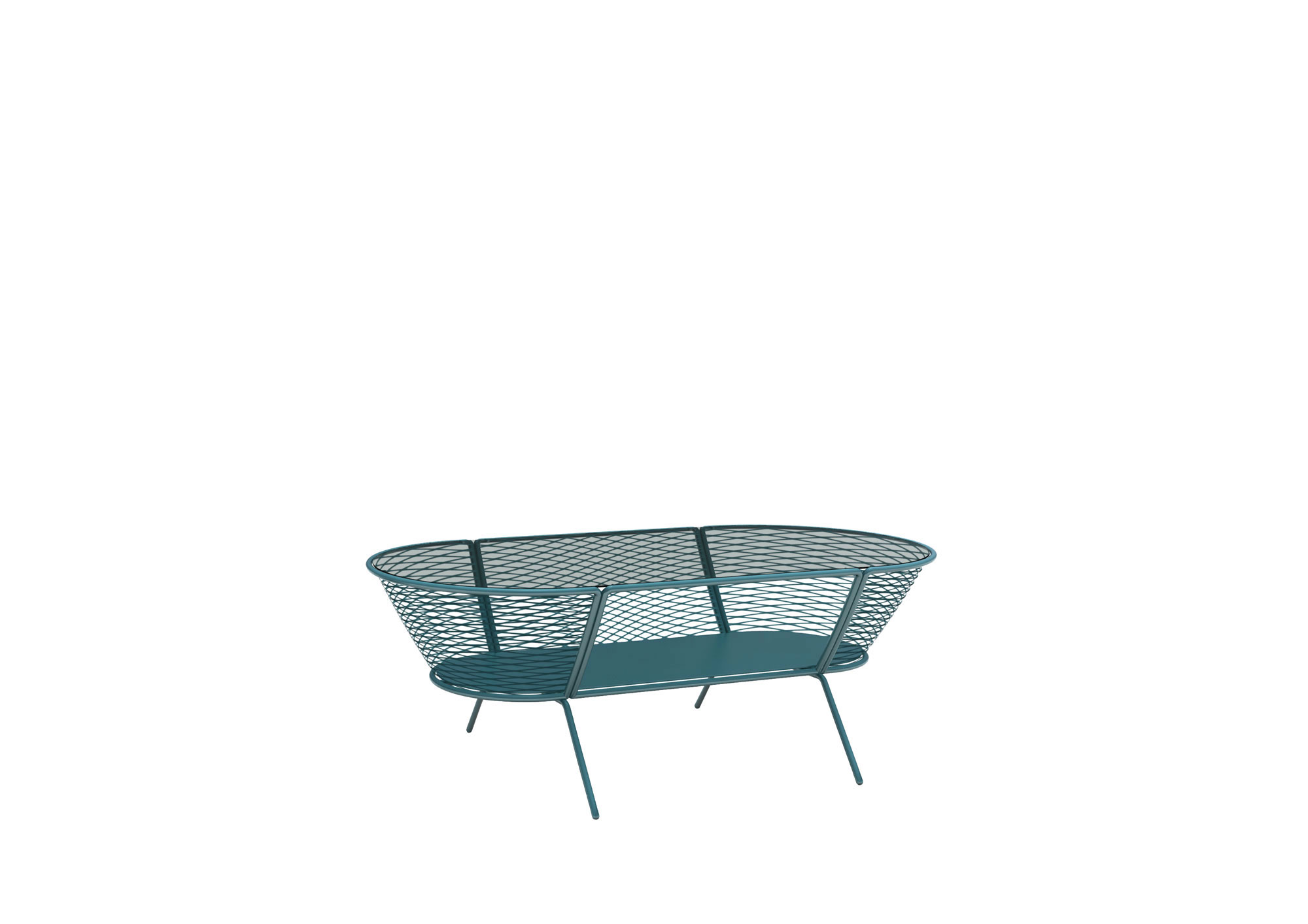 Low oval coffee table for outdoor by Altek Italia Design