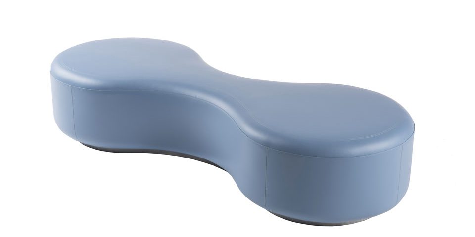 Modern design blue bench by Altek Italia Design