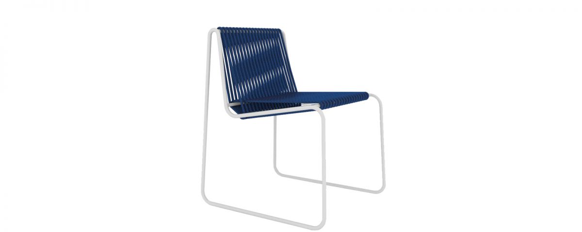 Rada chair in nautical rope by Altek Italia Design