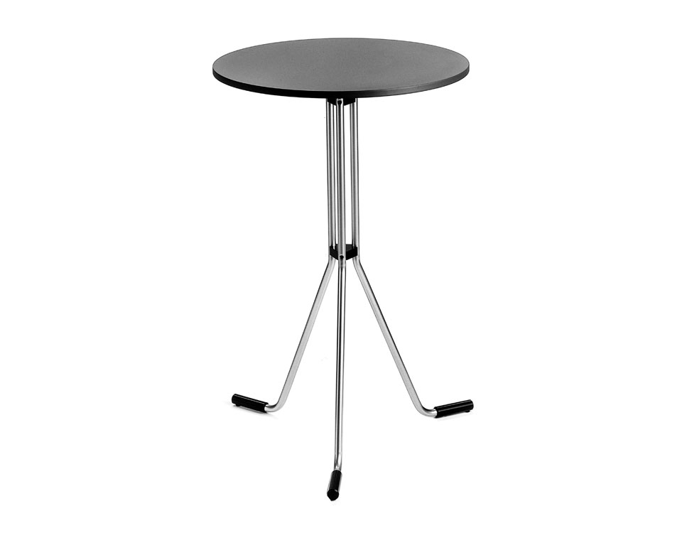 Modern high black bar table made by Altek Italia Design